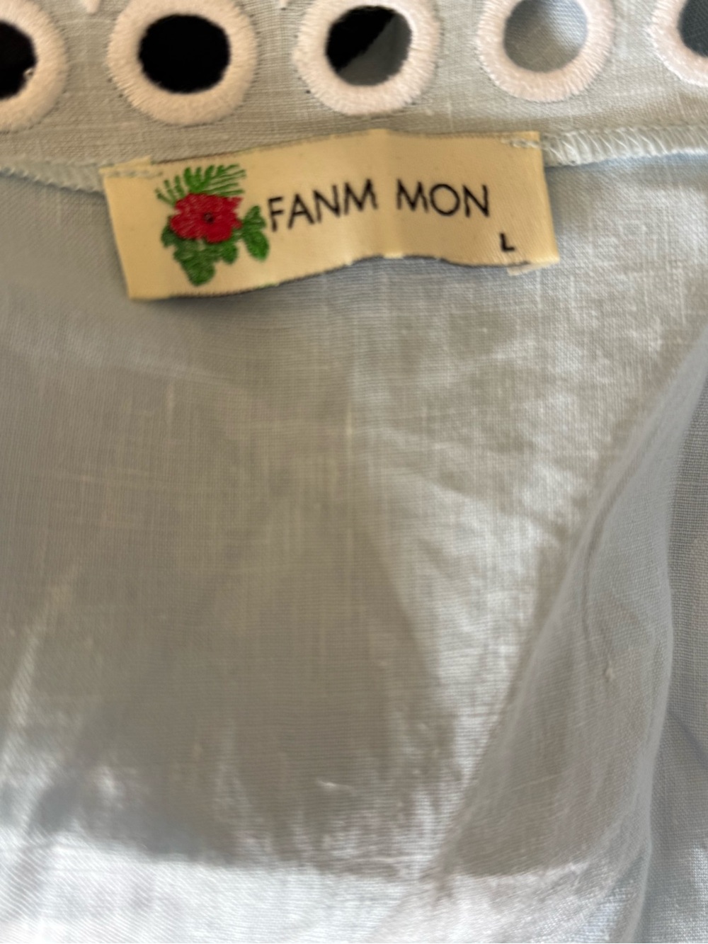 Fanm Mon CIDE WRAP 100% Linen Maxi DRESS L - Picture 6 of 7